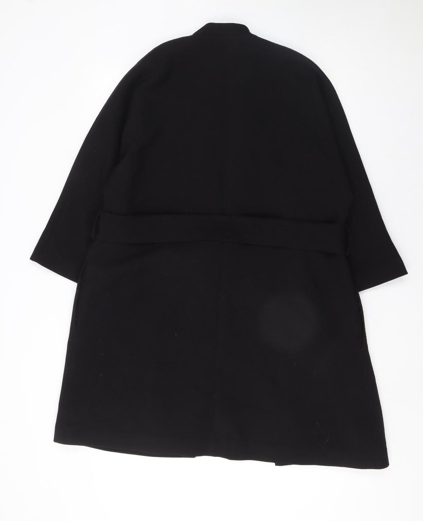 Womens UK Size 12 F&F Black Trench Coat