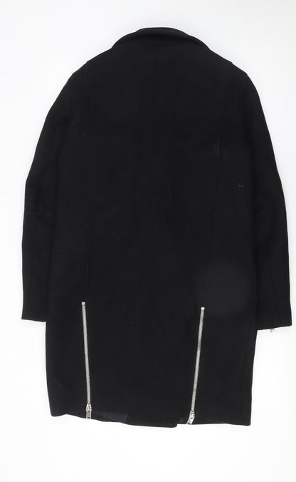 Womens UK Size 12 Zara Black Motorcycle Jacket