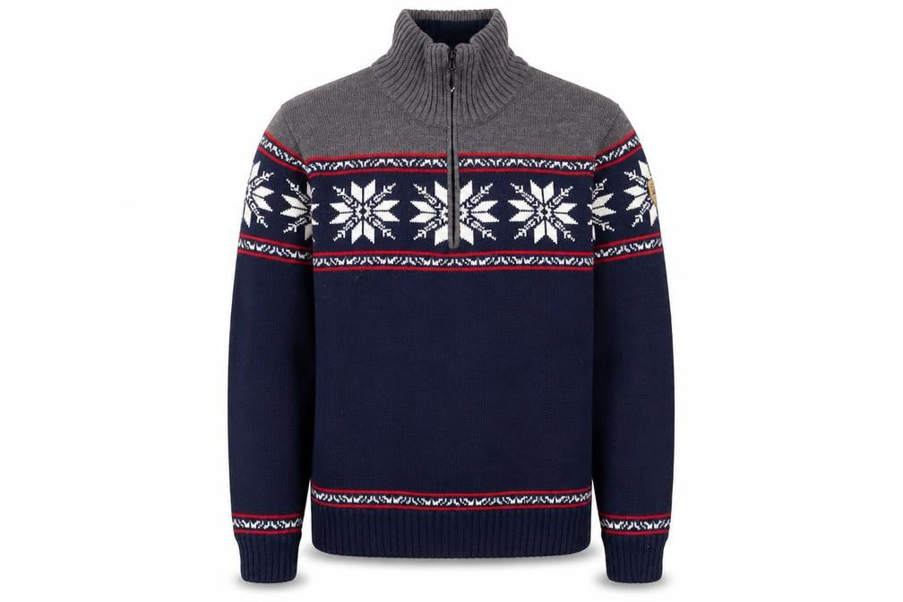 Mens UK Size M CMP Blue 1/4 Zip Jumper