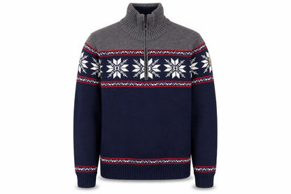 Mens UK Size M CMP Blue 1/4 Zip Jumper