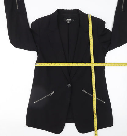 Womens UK Size 10 DKNY Regular Black Blazer
