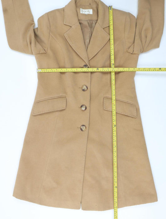 Womens UK Size 16 EWM Beige Overcoat