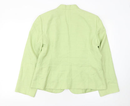 Eastex Women’s Green Woven Suit Jacket Size 16 Classic Tailored