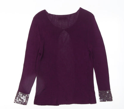 Womens UK Size S Designers at Debenhams Purple Cardigan Jumper