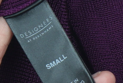 Womens UK Size S Designers at Debenhams Purple Cardigan Jumper