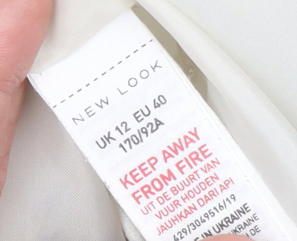 Womens UK Size 12 New Look Regular White Blazer