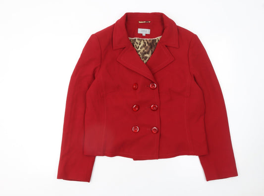 Womens UK Size 18 Marks and Spencer Regular Red Suit Jacket