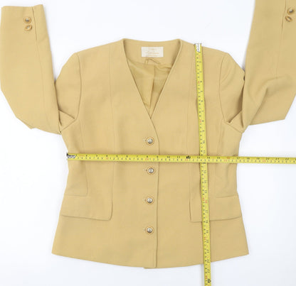 Womens UK Size 10 Eastex Regular Beige Suit Jacket