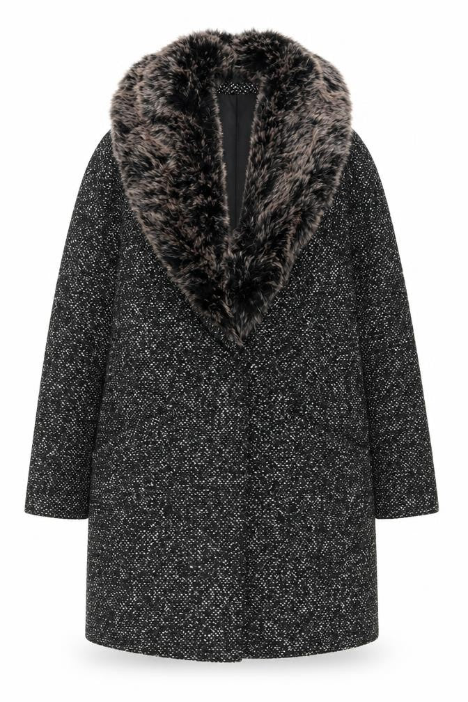 Womens UK Size 10 Atmosphere Black Overcoat