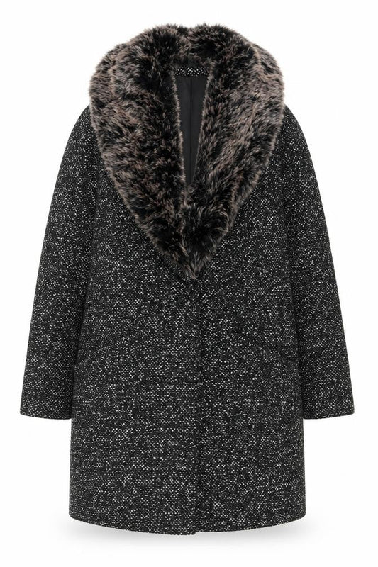 Womens UK Size 10 Atmosphere Black Overcoat