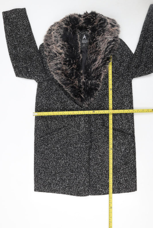 Womens UK Size 10 Atmosphere Black Overcoat