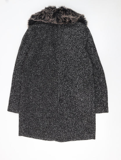 Womens UK Size 10 Atmosphere Black Overcoat