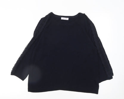 Womens UK Size 12 Marks and Spencer Black Pullover Jumper