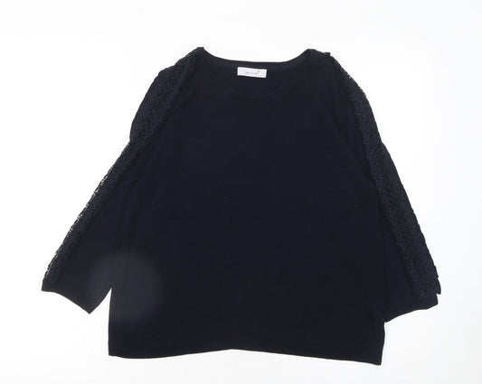 Womens UK Size 12 Marks and Spencer Black Pullover Jumper