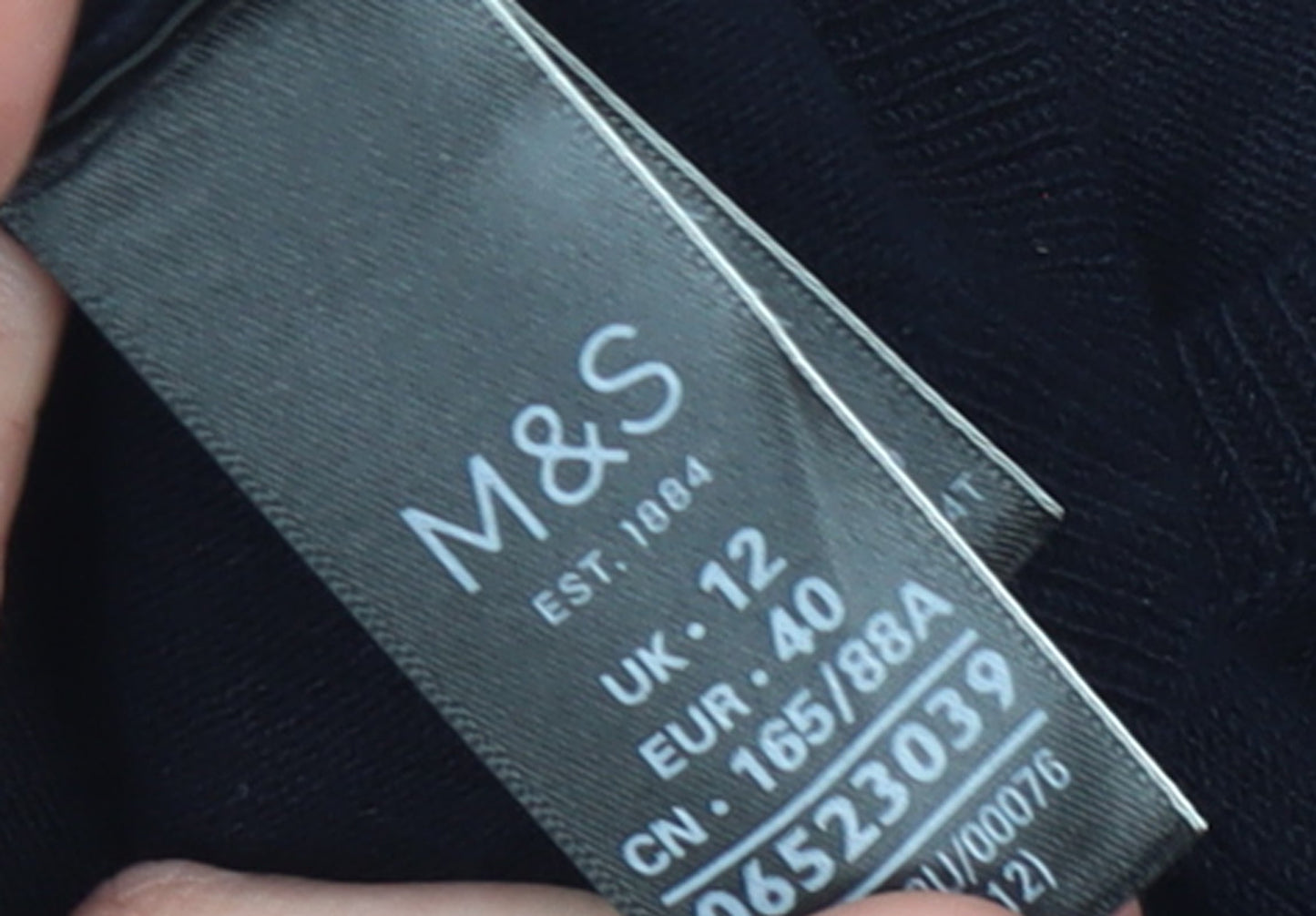 Womens UK Size 12 Marks and Spencer Black Pullover Jumper