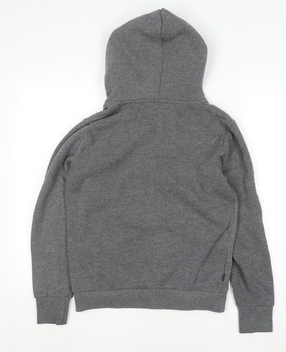 Womens UK Size 12 Superdry Grey Full Zip Hoodie