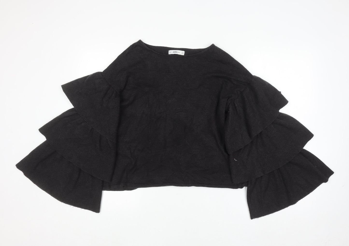 Womens UK Size S Zara Black Pullover Jumper