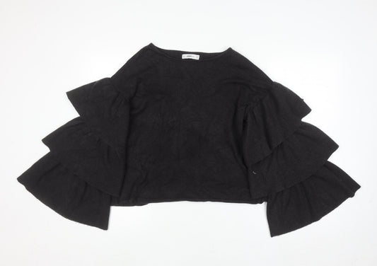 Womens UK Size S Zara Black Pullover Jumper