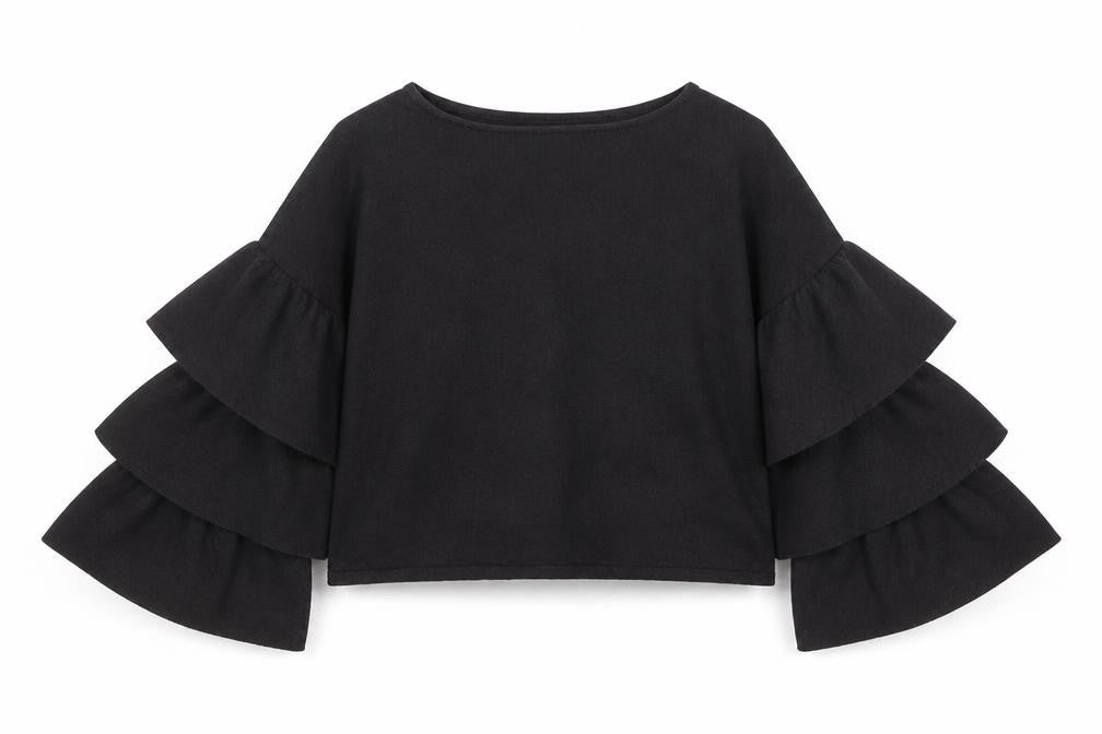 Womens UK Size S Zara Black Pullover Jumper