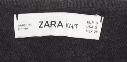 Womens UK Size S Zara Black Pullover Jumper