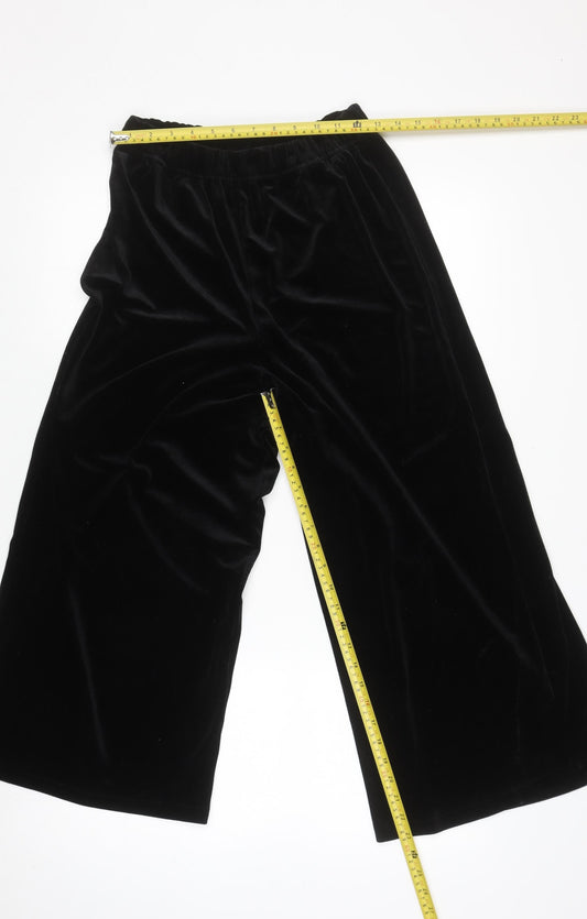 Womens UK Size 6 H&M Regular Fit Casual Party/Cocktail Black Trousers
