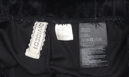 Womens UK Size 6 H&M Regular Fit Casual Party/Cocktail Black Trousers