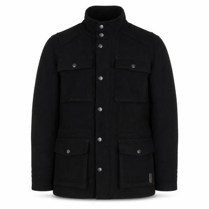 Ben Sherman Men's Black Wool Military Jacket Size S