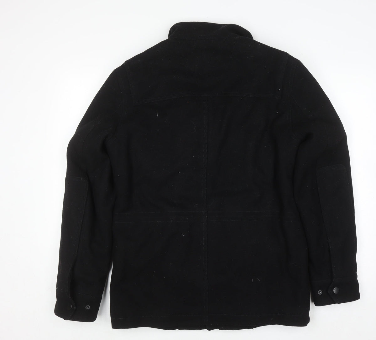 Ben Sherman Men's Black Wool Military Jacket Size S