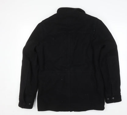 Ben Sherman Men's Black Wool Military Jacket Size S