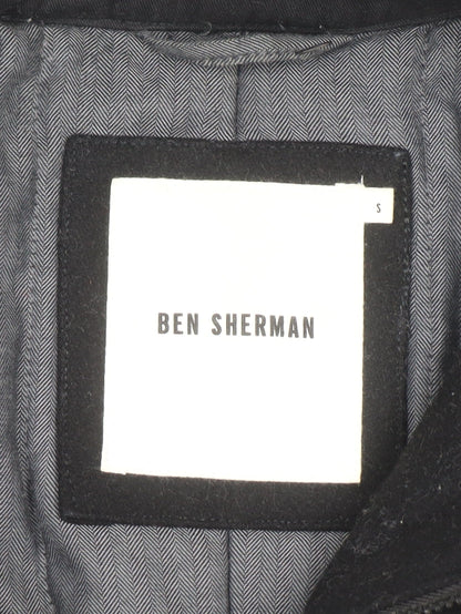Ben Sherman Men's Black Wool Military Jacket Size S