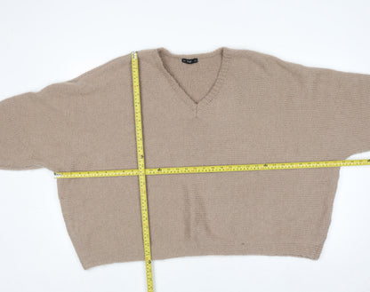 Womens UK Size L F&F Beige Pullover Jumper