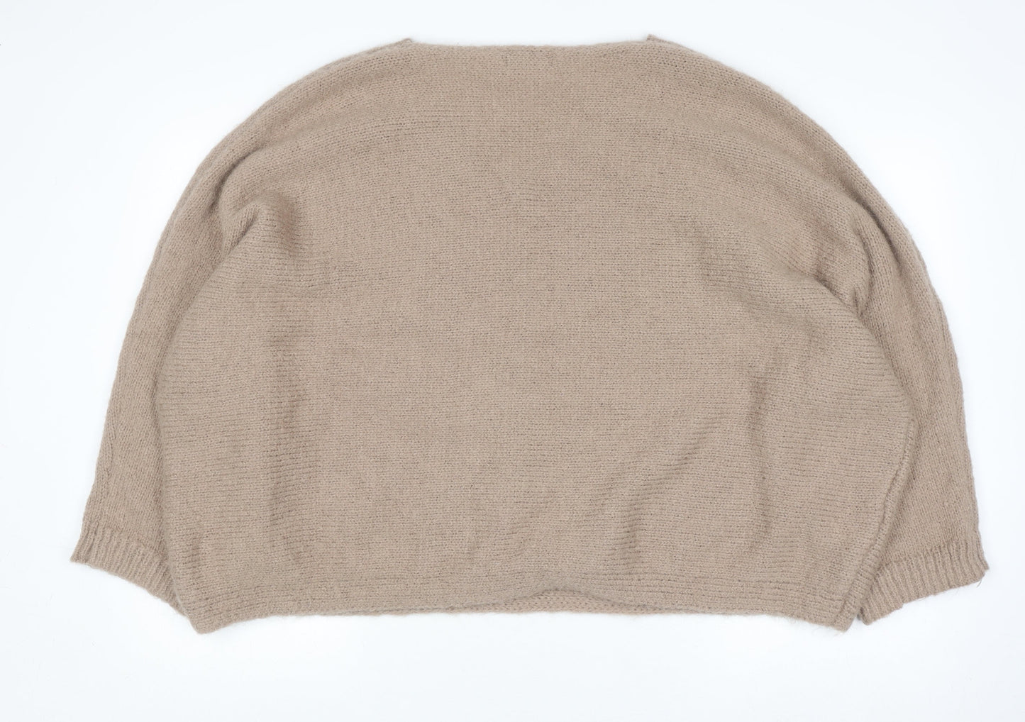 Womens UK Size L F&F Beige Pullover Jumper