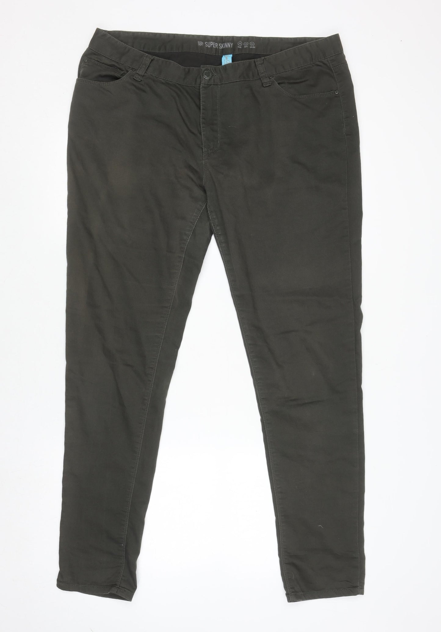 Womens UK Size 18 Laura G Slim Fit Skinny Black Jeans