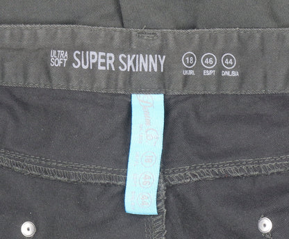 Womens UK Size 18 Laura G Slim Fit Skinny Black Jeans