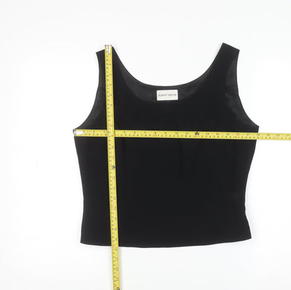 Womens UK Size 8 Albert Nipon Black Basic Blouse
