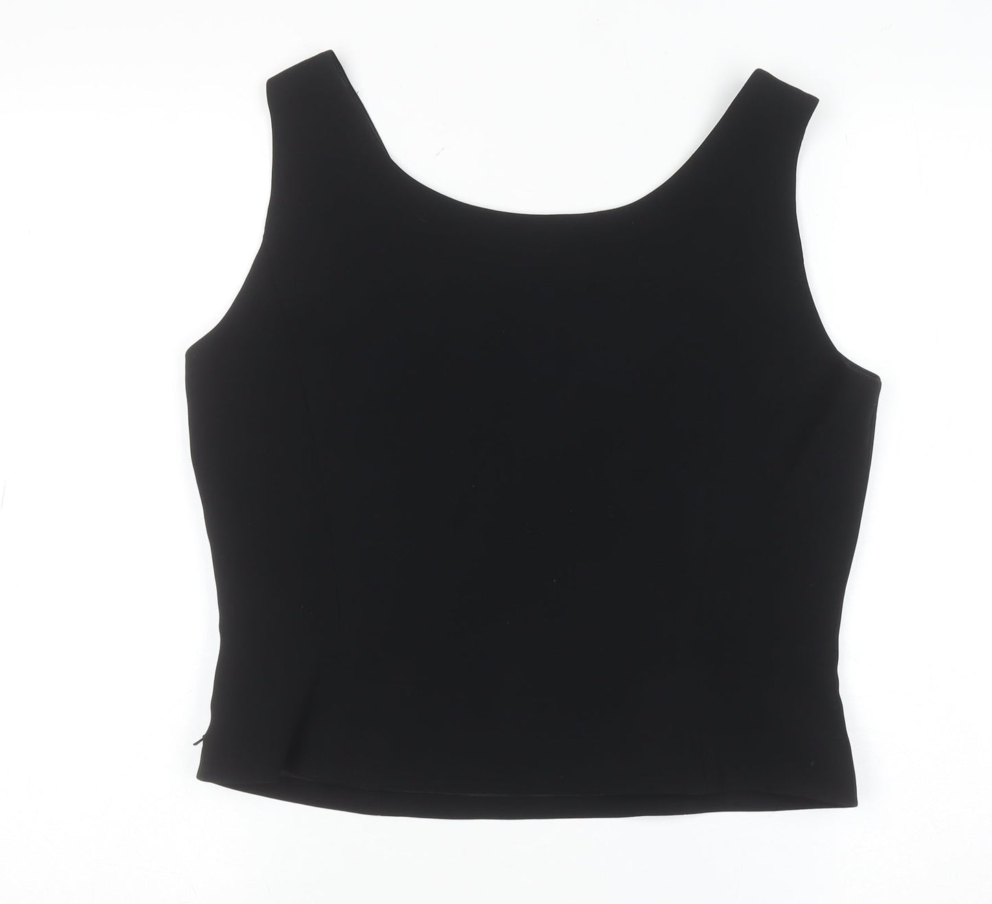 Womens UK Size 8 Albert Nipon Black Basic Blouse