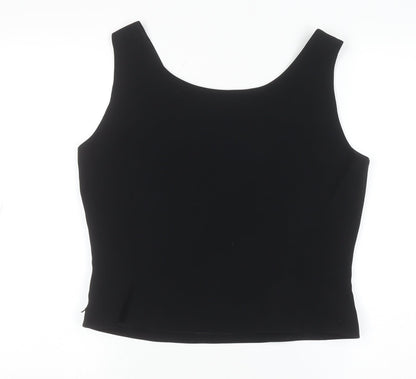 Womens UK Size 8 Albert Nipon Black Basic Blouse