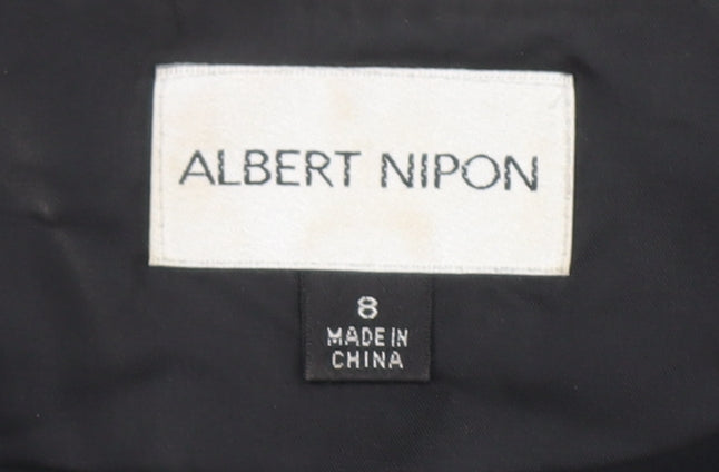 Womens UK Size 8 Albert Nipon Black Basic Blouse