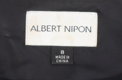Womens UK Size 8 Albert Nipon Black Basic Blouse