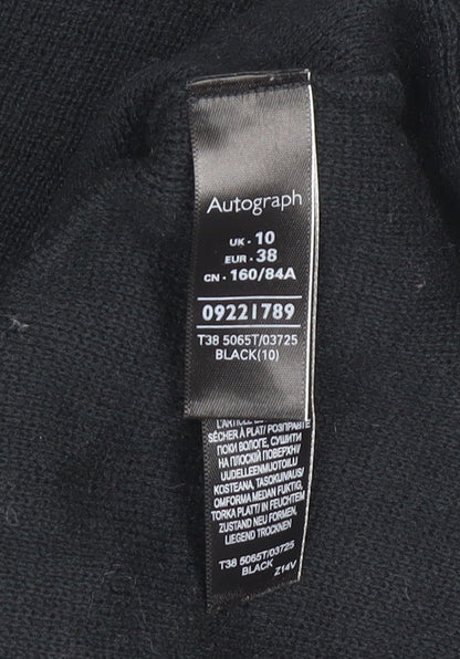 Womens UK Size 10 Marks and Spencer Black Pullover Jumper