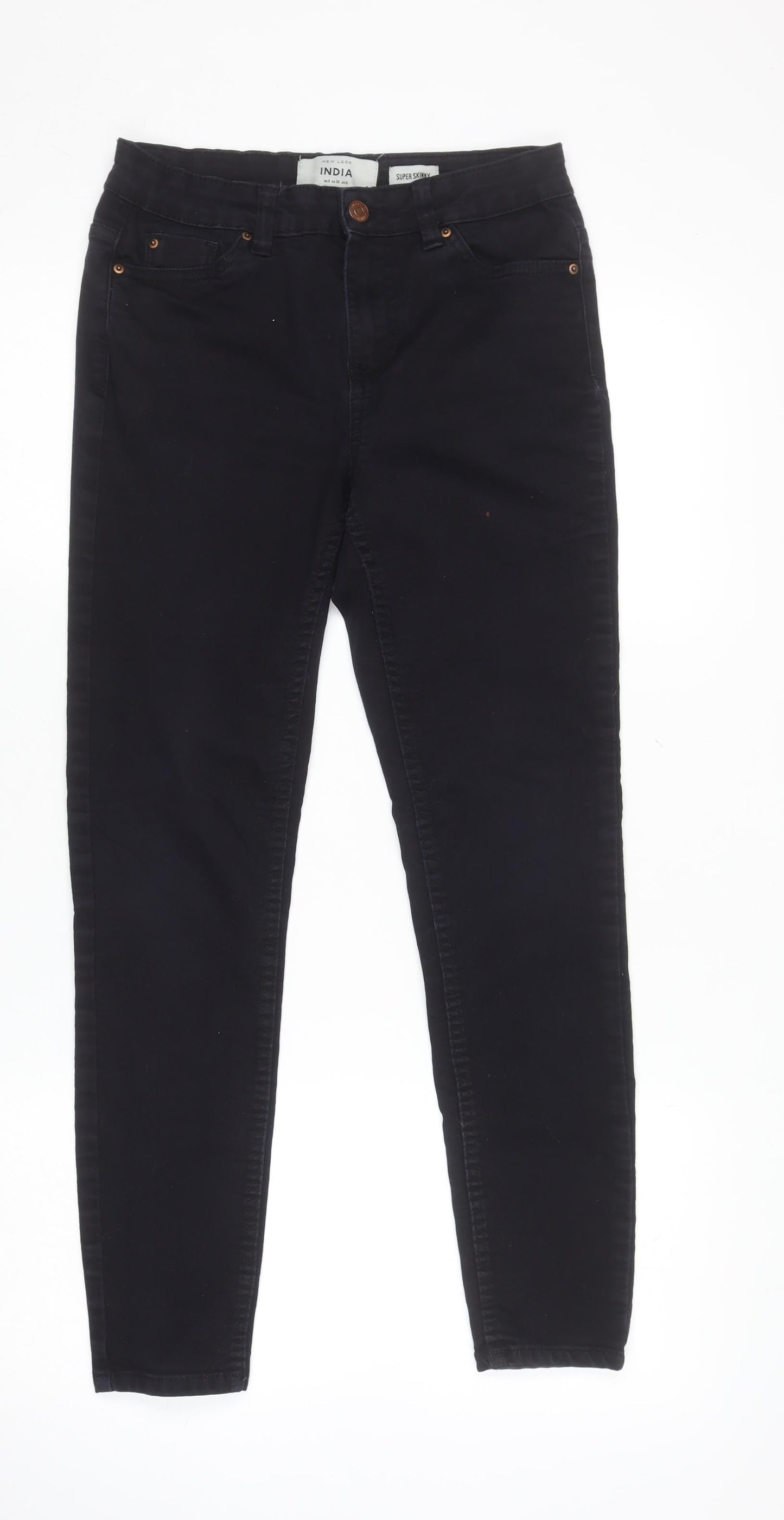 Womens UK Size 8 New Look Slim Fit Skinny Black Jeans