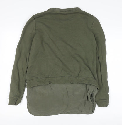 Womens UK Size S COS Green Pullover Jumper