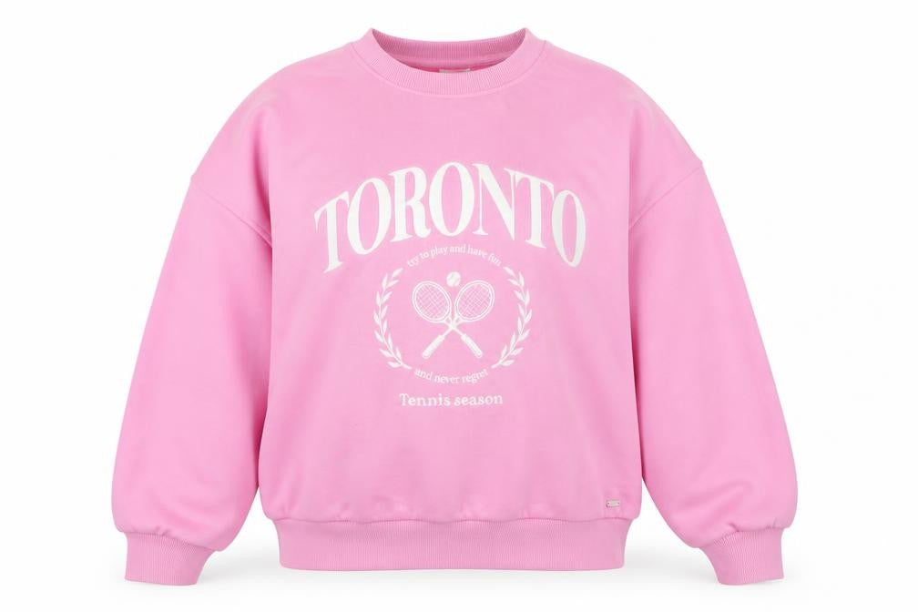 Womens UK Size S Pull & Bear Pink Pullover Sweatshirt