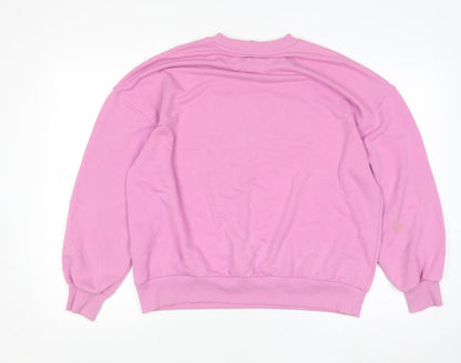 Womens UK Size S Pull & Bear Pink Pullover Sweatshirt