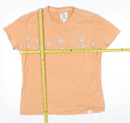 Mens UK Size L FatFace Orange  T-Shirt