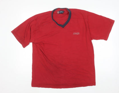 Mens UK Size XL Chaps Ralph Lauren Red  T-Shirt