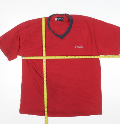 Mens UK Size XL Chaps Ralph Lauren Red  T-Shirt