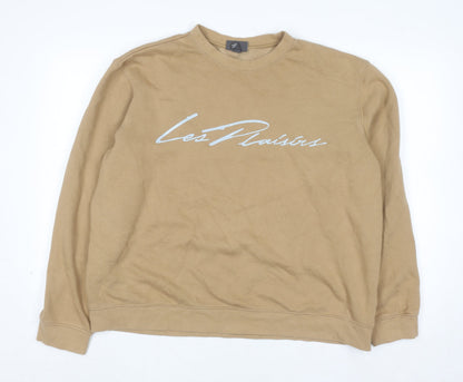 Mens UK Size XL H&M Beige Pullover Sweatshirt