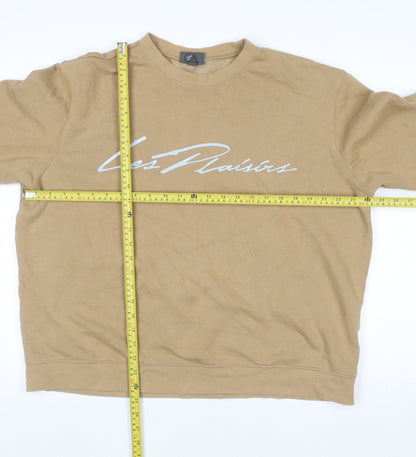 Mens UK Size XL H&M Beige Pullover Sweatshirt