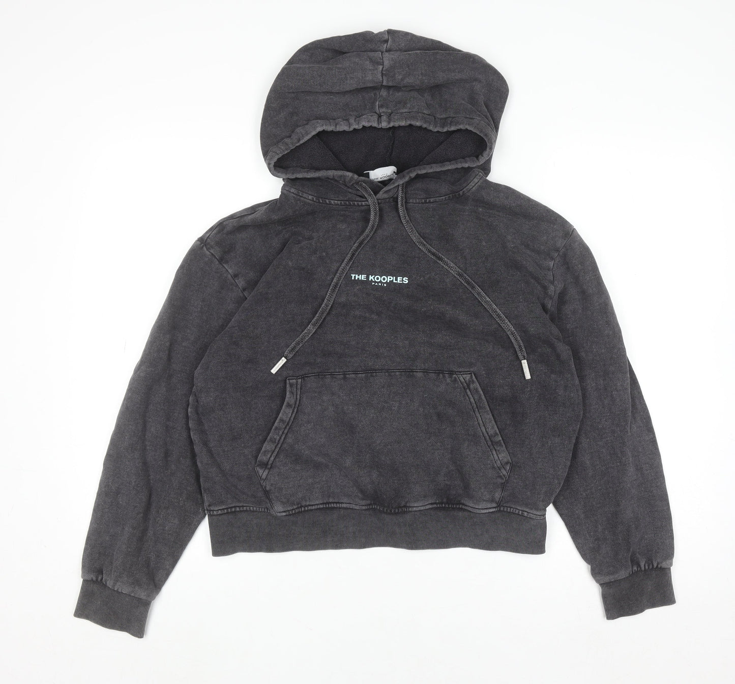 Womens UK Size XS The Kooples Black Pullover Hoodie